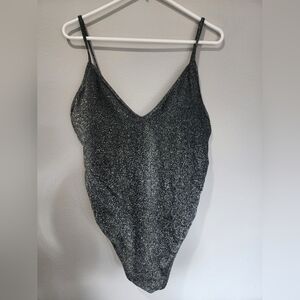 Silver Glitter Swimsuit